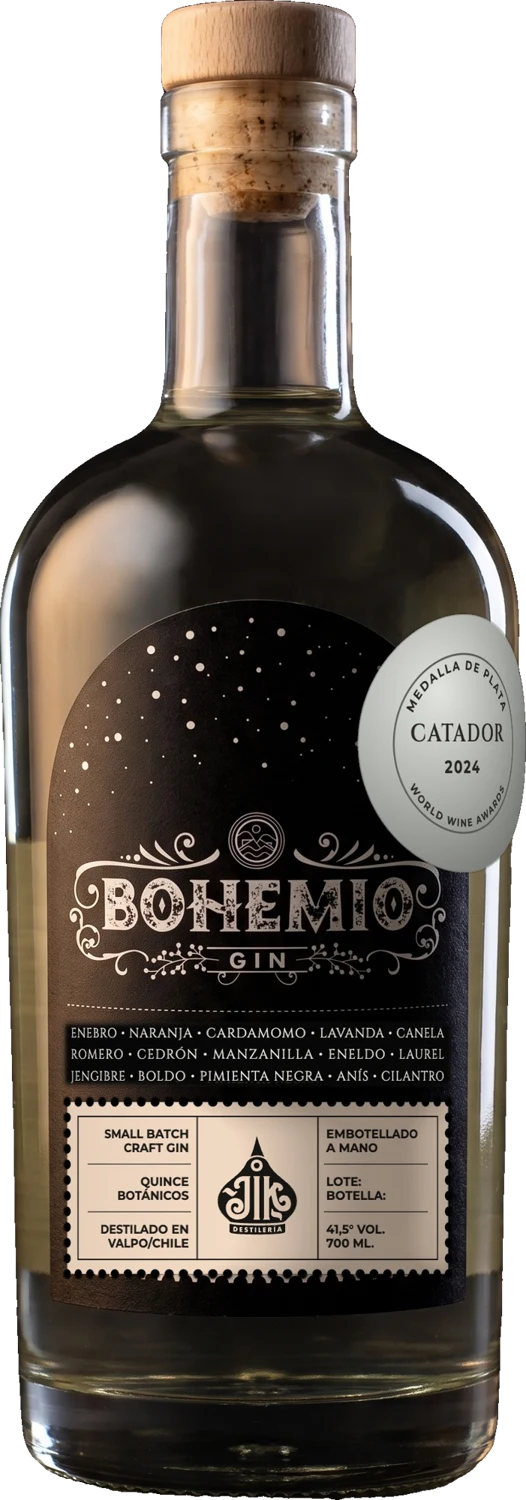 Botella de Gin Bohemio Tradicional